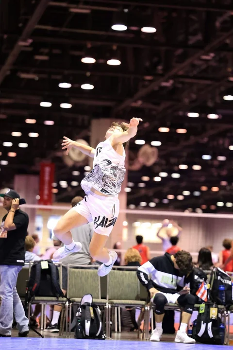 Youth volleyball action photography at AAU volleyball
