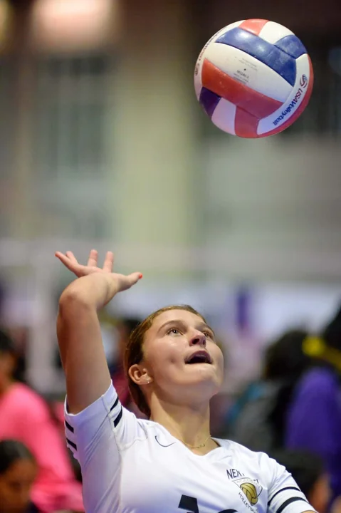 Youth volleyball action photography at AAU volleyball