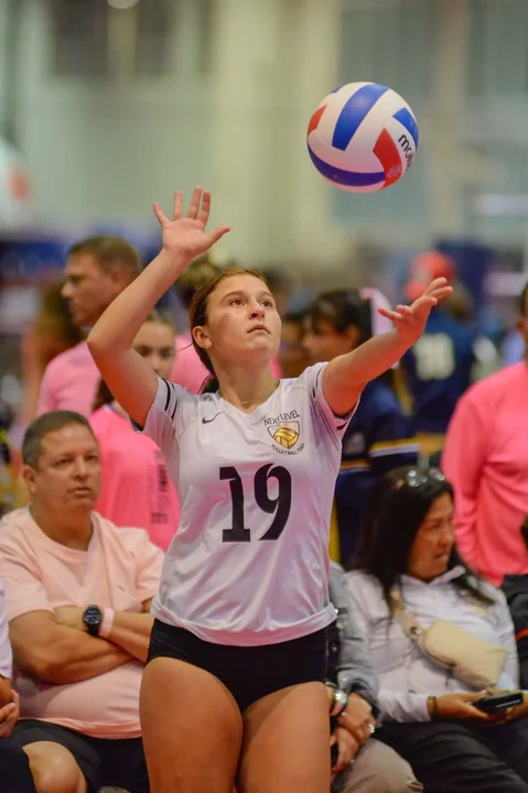 Youth volleyball action photography at AAU volleyball