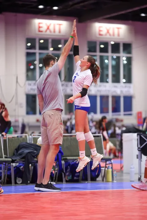 Youth volleyball action photography at AAU volleyball
