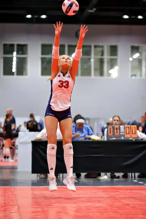 Youth volleyball action photography at AAU volleyball