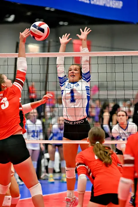 Youth volleyball action photography at AAU volleyball