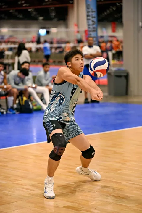 Youth volleyball action photography at AAU volleyball