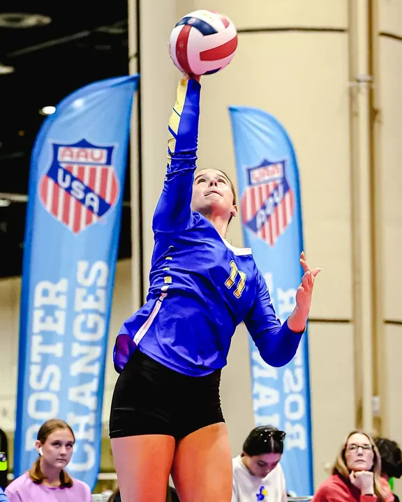 Youth volleyball action photography