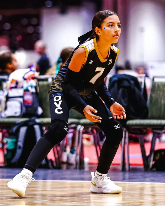 Youth volleyball action photography