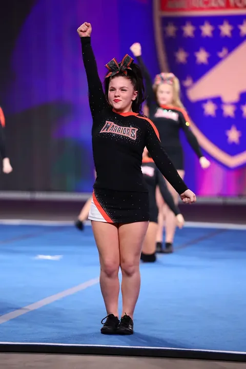 Cheer and dance action photography at American Youth Football & Cheer