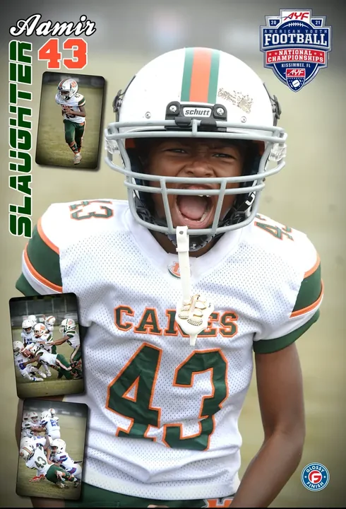 Custom player poster from the 2021 AYF National Championships