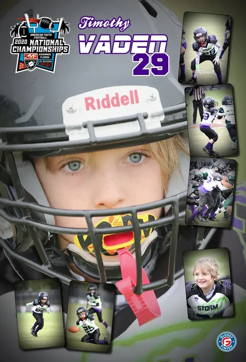 Custom player poster from the 2020 AYF National Championships
