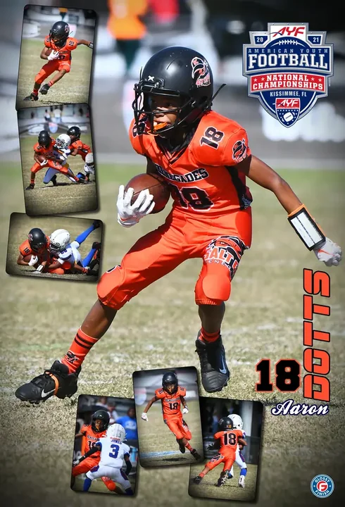 Custom player poster from the 2021 AYF National Championships