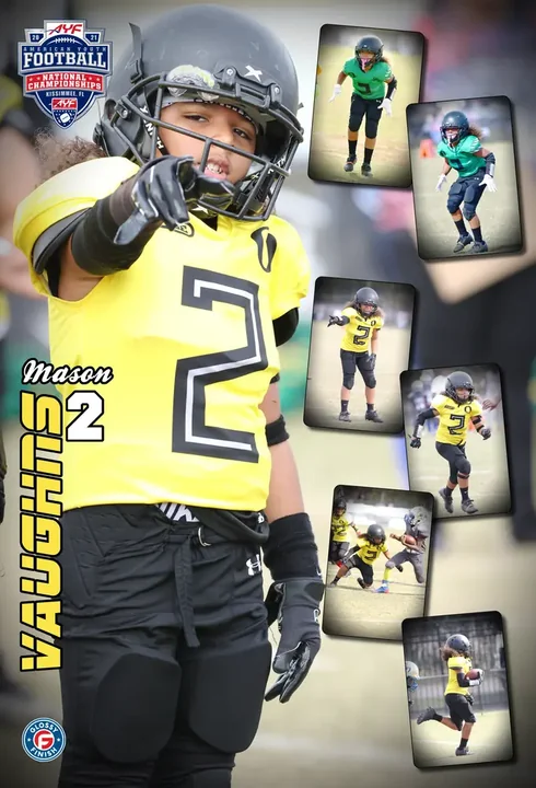 Custom player poster from the 2021 AYF National Championships