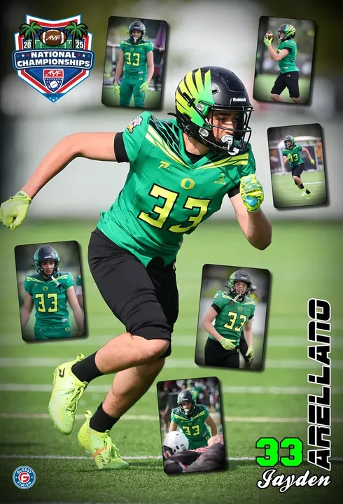 Custom player poster from the 2025 AYF National Championships