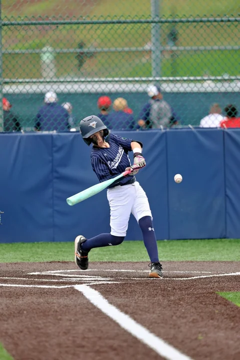 Youth baseball action photography at Cooperstown All Star Village