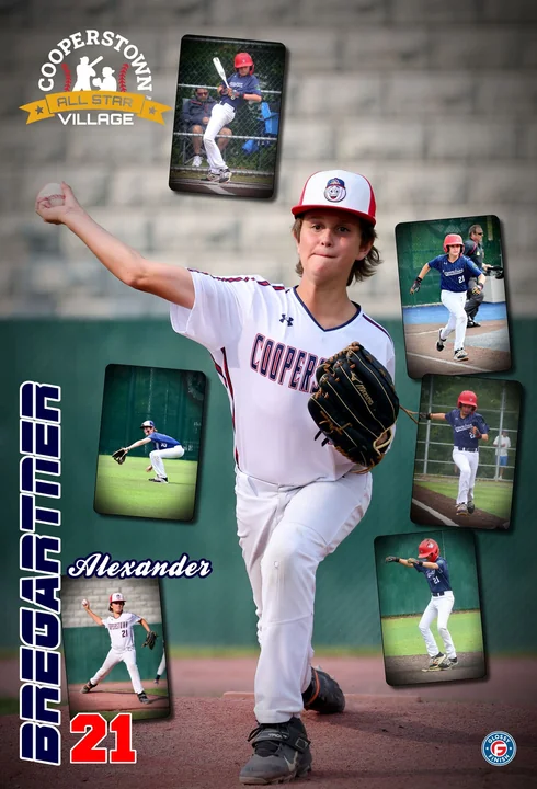 Custom action poster, Cooperstown All Star Village