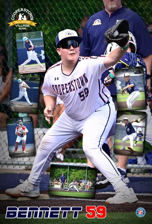 Custom player poster from Cooperstown All Star Village