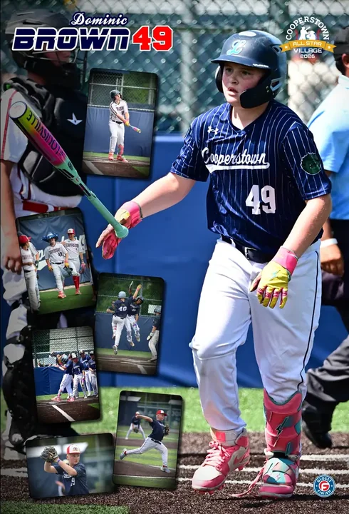 Custom player poster from Cooperstown All Star Village