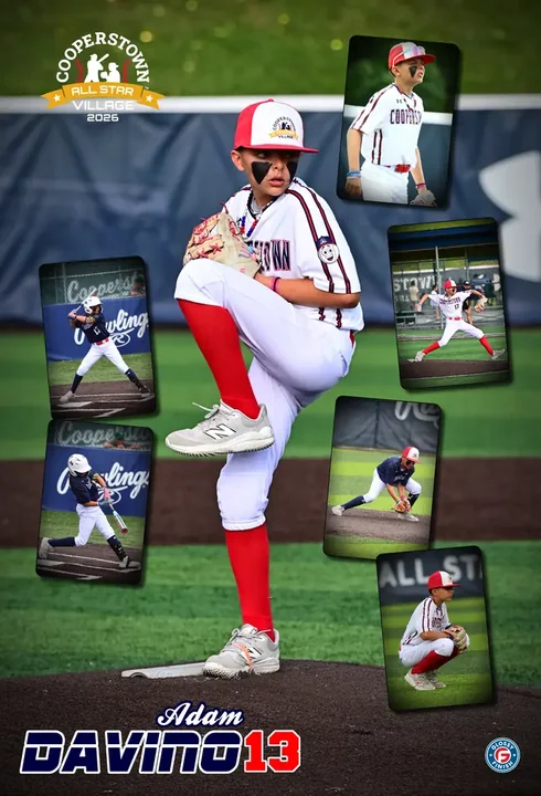Custom player poster from Cooperstown All Star Village