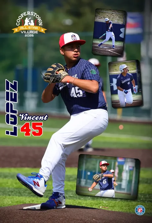 Custom player poster from Cooperstown All Star Village
