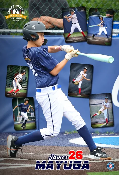 Custom player poster from Cooperstown All Star Village