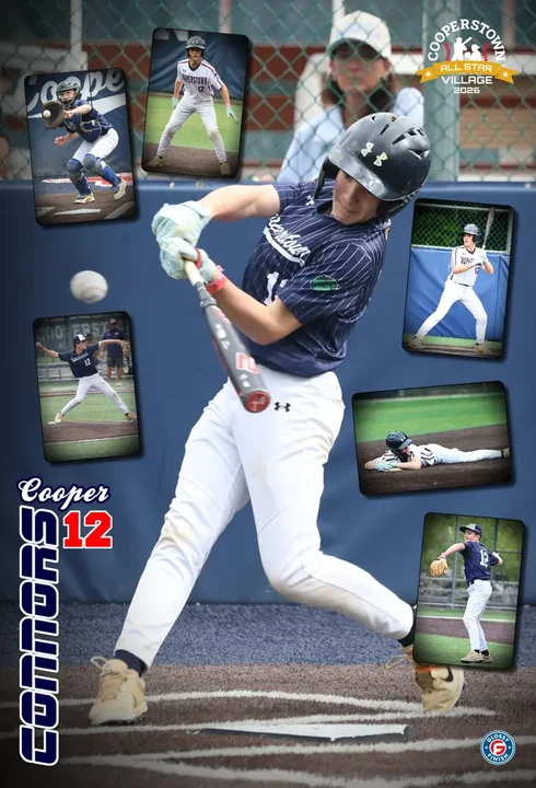 Custom player poster from Cooperstown All Star Village