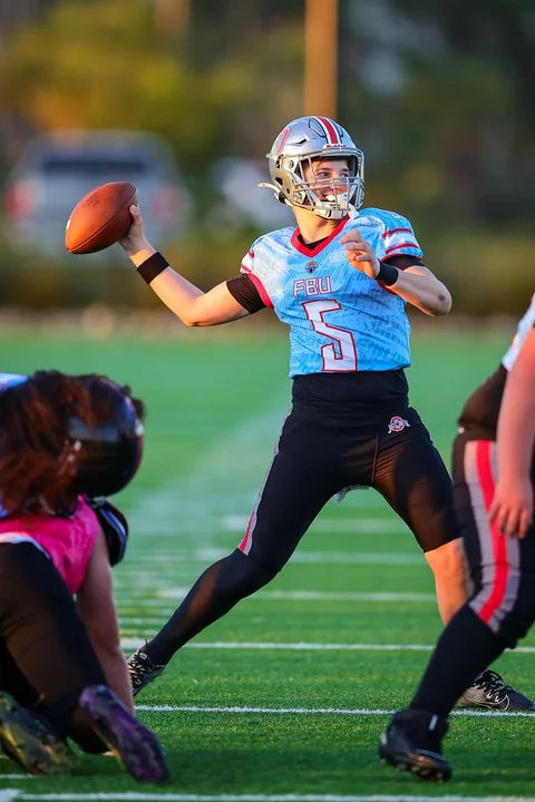 Youth football action photography at the FBU National Championship