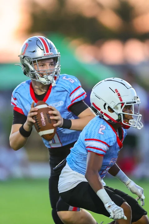 Youth football action photography at the FBU National Championship