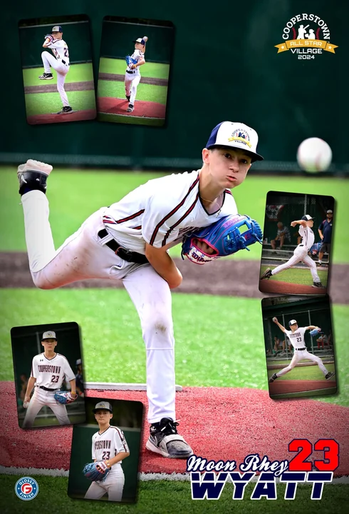 Custom action poster, Cooperstown All Star Village