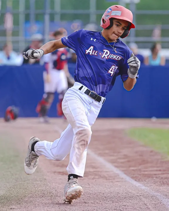 Youth baseball action photography