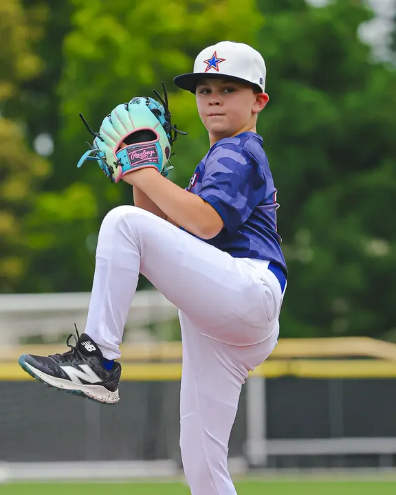 Youth baseball action photography