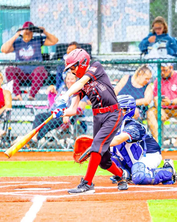 Youth baseball action photography