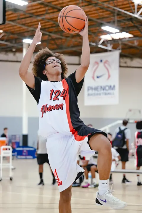 Youth basketball action photography