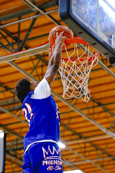 Youth basketball action photography
