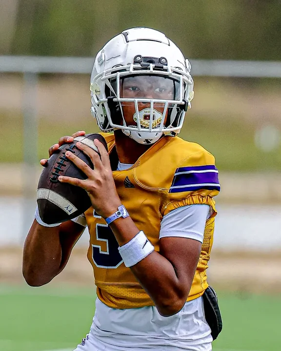 Youth football action photography