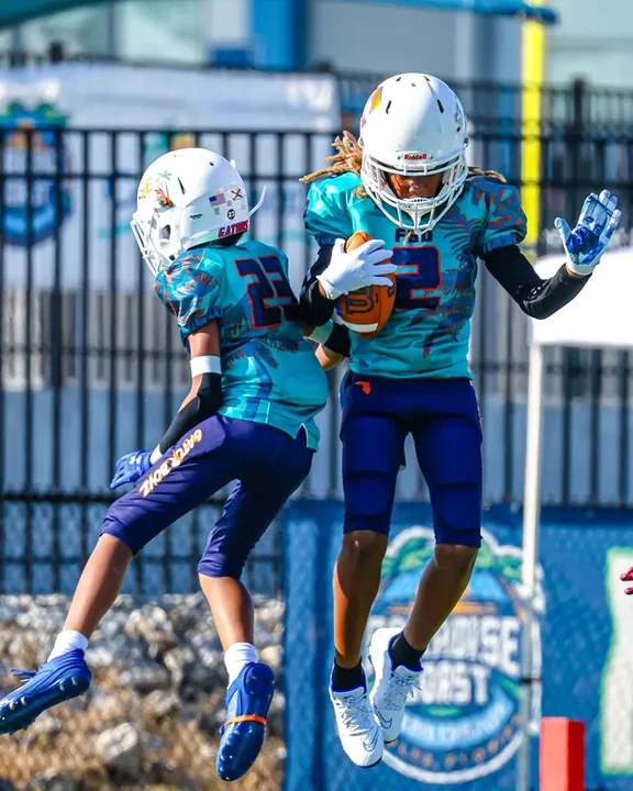 Youth football action photography