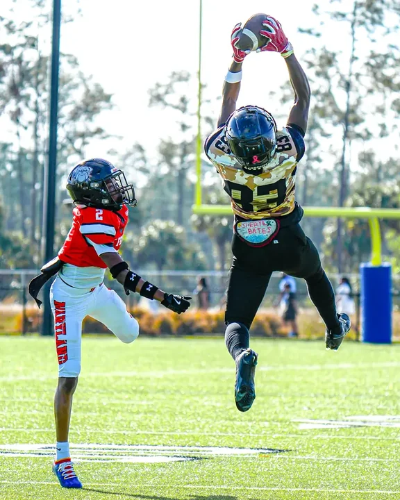 Youth football action photography