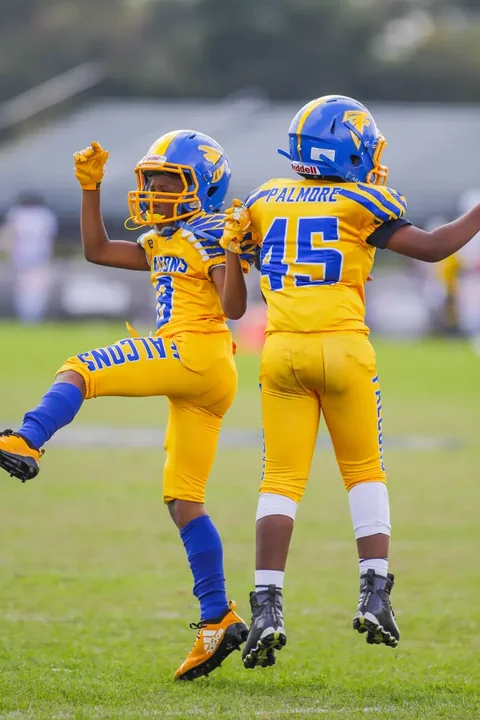Youth football action photography