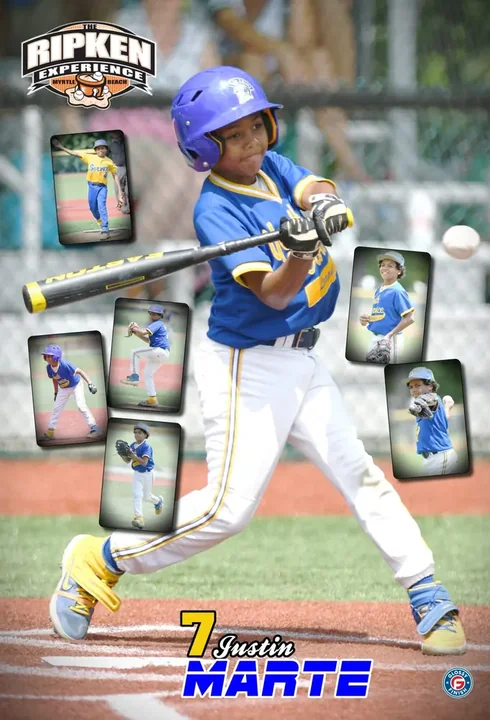Custom player poster from The Ripken Experience