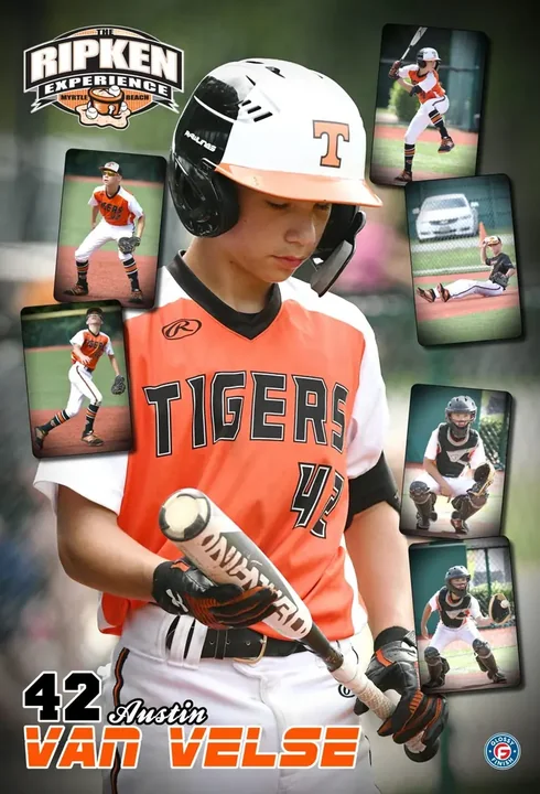 Custom player poster from The Ripken Experience