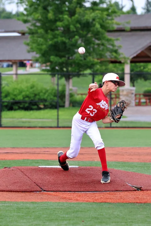 Youth baseball action photography at The Ripken Experience