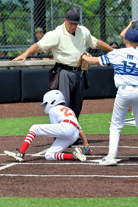 Youth baseball action photography at The Ripken Experience